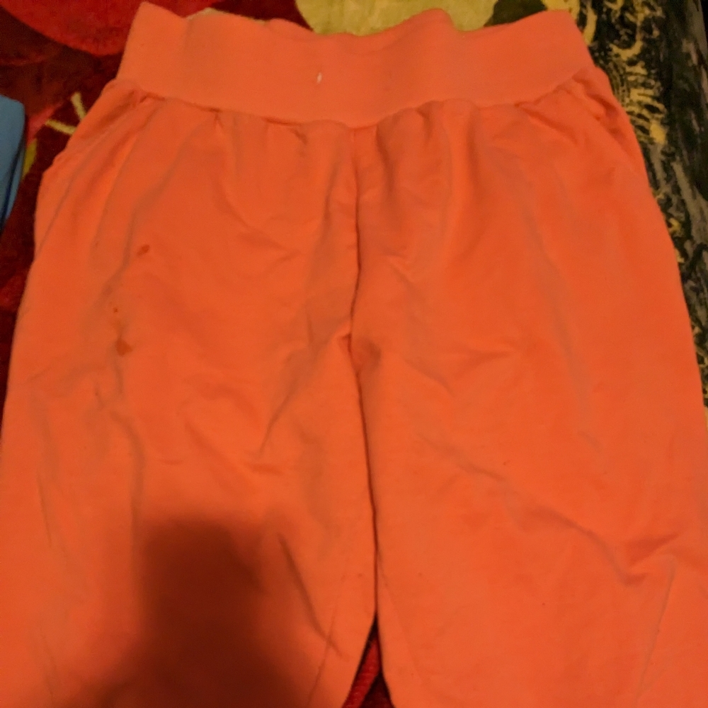 Orange sweatpants